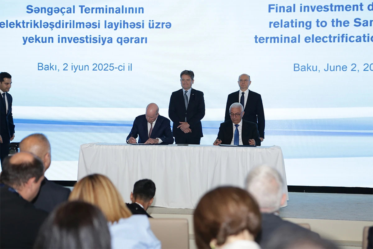 “Şəfəq” GES və Səngəçal terminalı üzrə [[yekun investisiya qərarı sənədi]] imzalandı