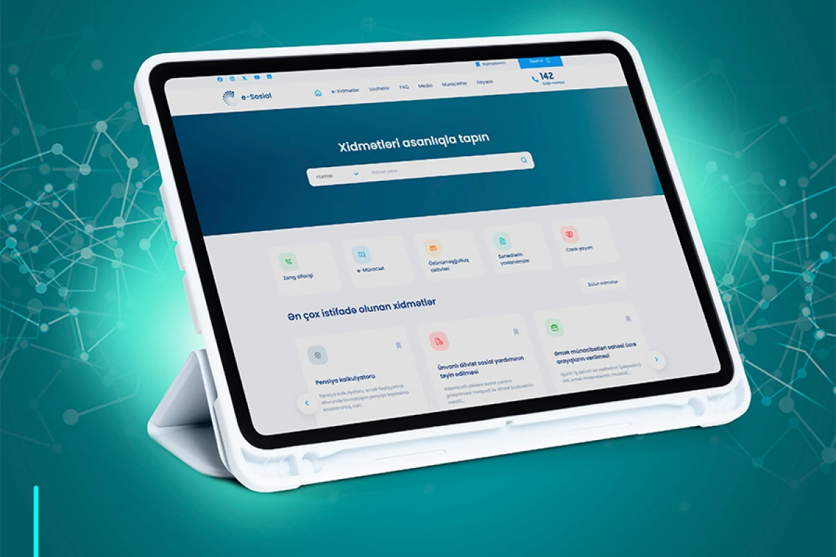 “e-sosial” [[internet portalından istifadə sayı]] açıqlandı