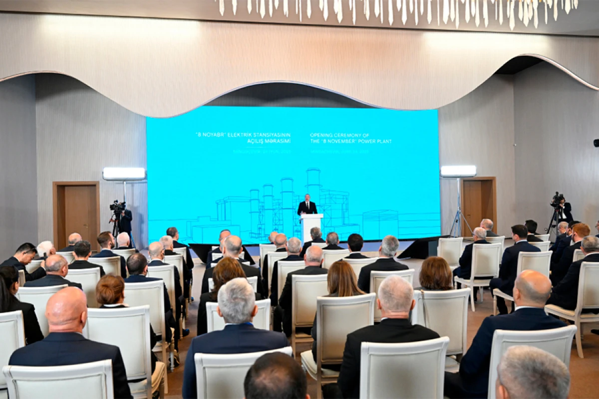 [[Prezident İlham Əliyev:]] Son 20 il ərzində biz Azərbaycanın energetika sistemini demək olar sıfırdan qurmuşuq