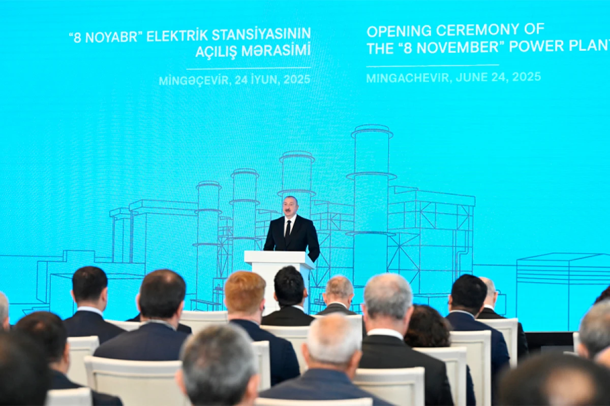 [[Prezident:]] “8 Noyabr” Elektrik Stansiyası Mingəçevirin Cənubi Qafqazın energetika mərkəzi statusunu daha da gücləndirəcək