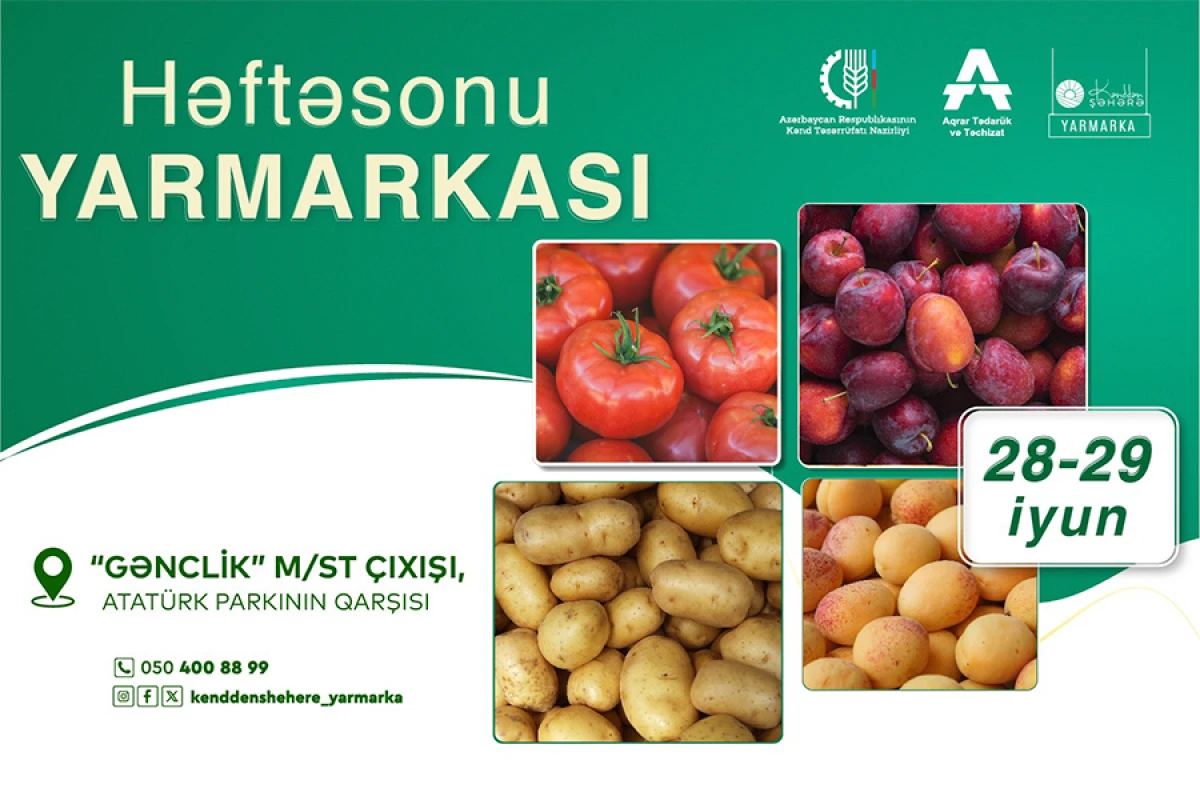 “Kənddən Şəhərə” [[həftəsonu yarmarkası]] təşkil olunacaq