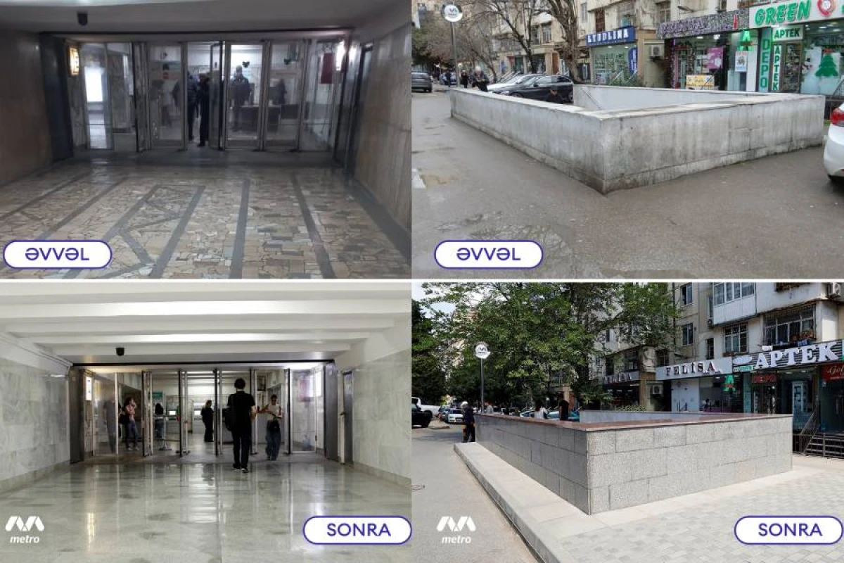 “Memar Əcəmi” metrostansiyasındakı [[keçiddə təmir işləri başa çatdı]]