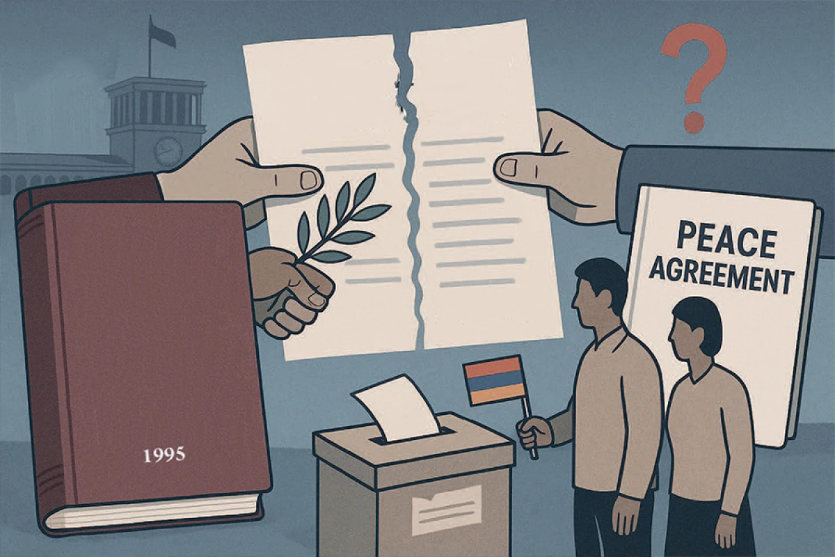 Sülhün qarşısında dayanan əsas əngəl [[– Ermənistan Konstitusiyası]]