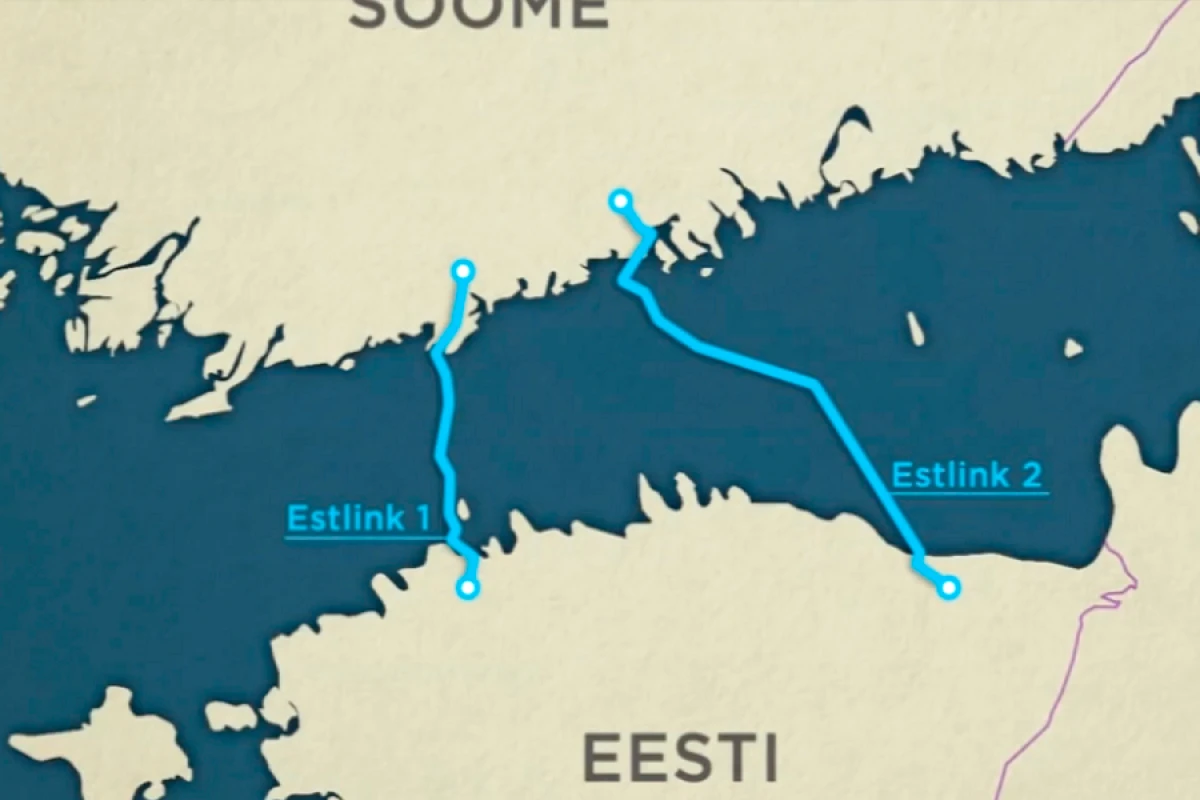 Finlandiya və Estoniya arasında sualtı [[elektrik xətti sıradan çıxdı]]