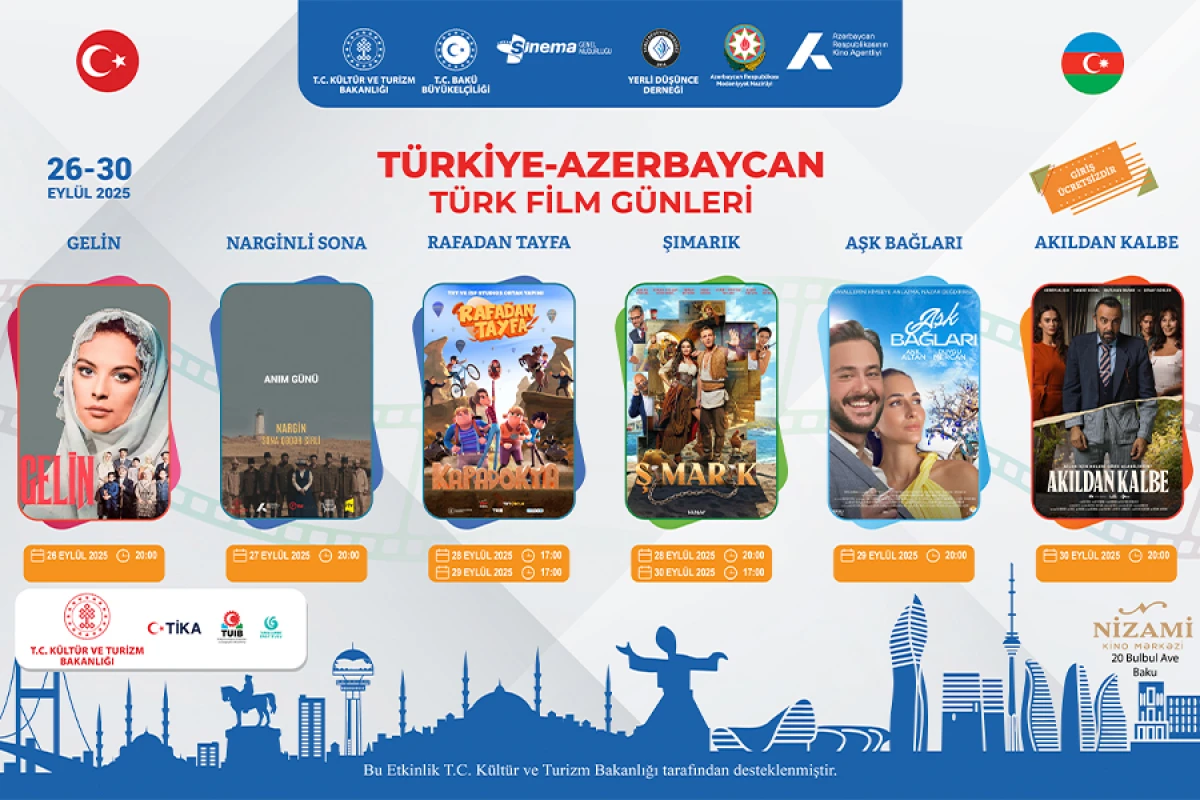 Bakıda [[Türkiyə – Azərbaycan Türk Filmləri Günləri]] başlayır