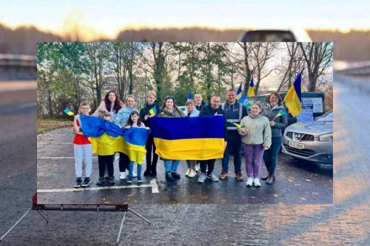 İrlandiyada ukraynalılardan [[Ukraynaya dəstək avtomobil yürüşü]]