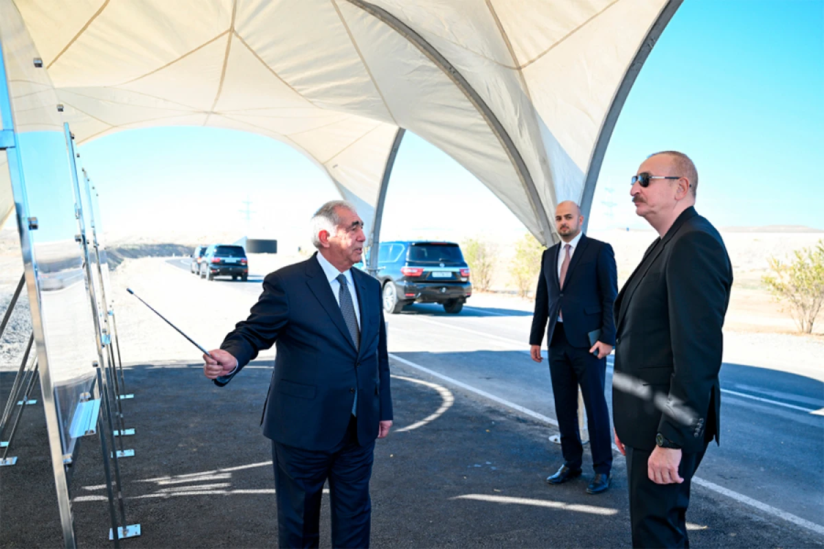 [[İlham Əliyev]] Cəbrayıl rayonunda “Şəfəq” Günəş Elektrik Stansiyasına gedən avtomobil yolunun açılışında iştirak etdi