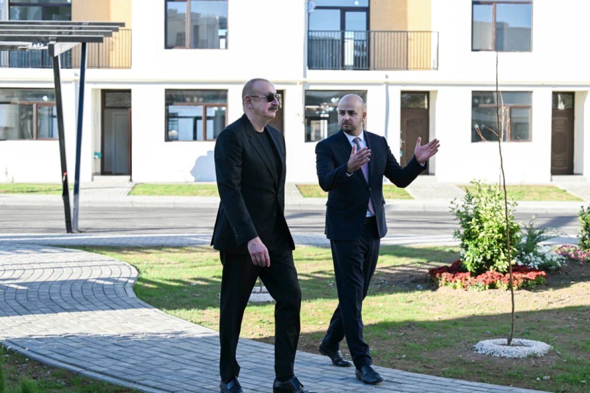 [[Prezident]] Zəngilan şəhərində 104 mənzilli yaşayış kompleksində görülmüş işlərlə tanış oldu