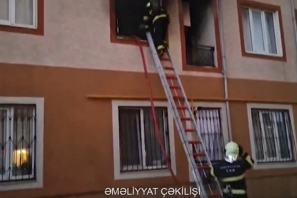 Xırdalanda binasındakı yanğında iki nəfər zəhərləndi- [[Yeniləndi]]