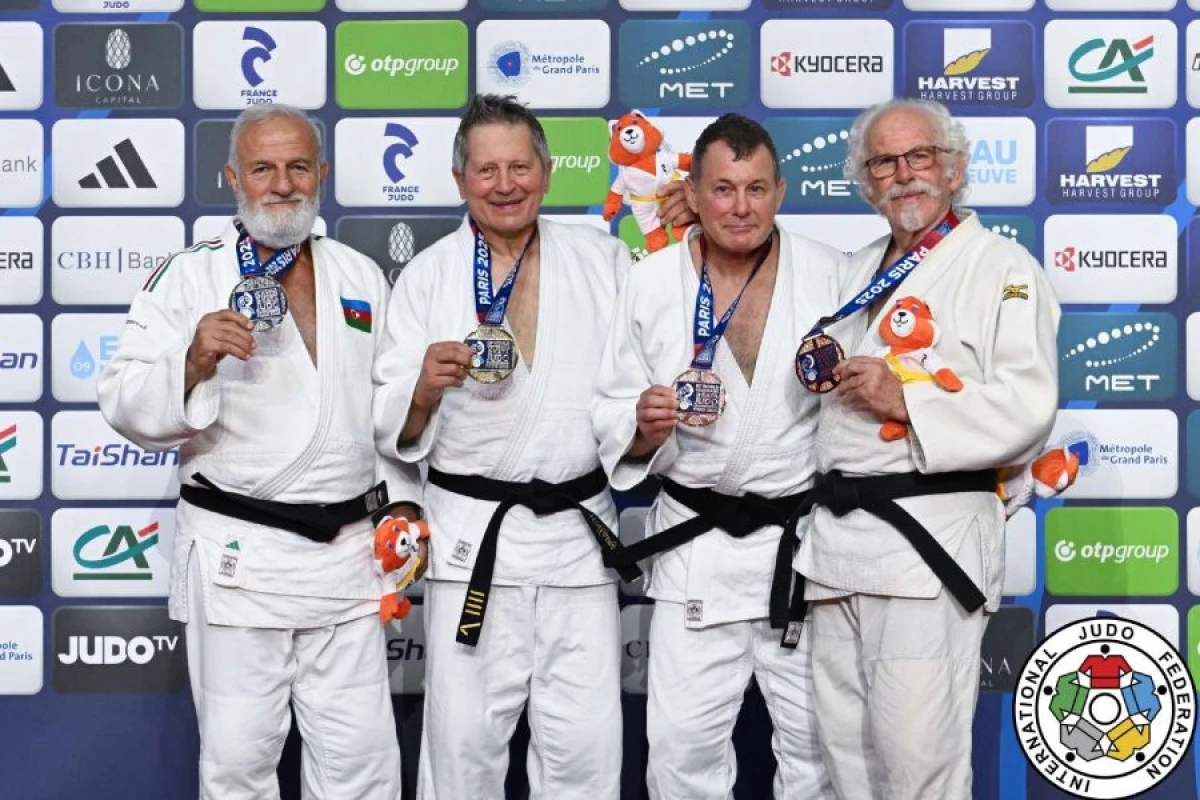 Veteran cüdoçular mundialı [[altı medalla bitirdilər]]