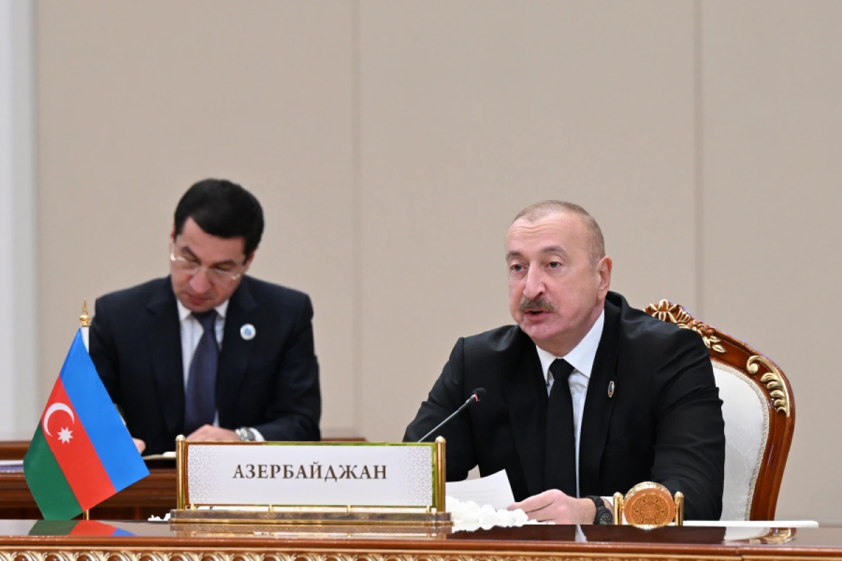 Daşkənddə Mərkəzi Asiya Dövlət Başçılarının 7-ci Məşvərət Görüşünün iclası keçirildi, [[Prezident İlham Əliyev tədbirdə çıxış etdi]]