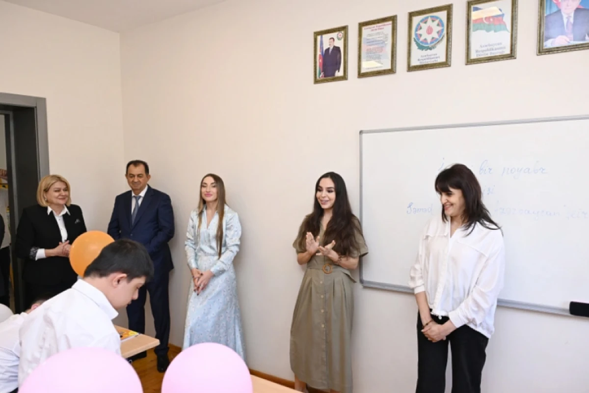 Heydər Əliyev Fondunun vitse-prezidenti [[Leyla Əliyeva Lənkəranda internat məktəbində oldu]]