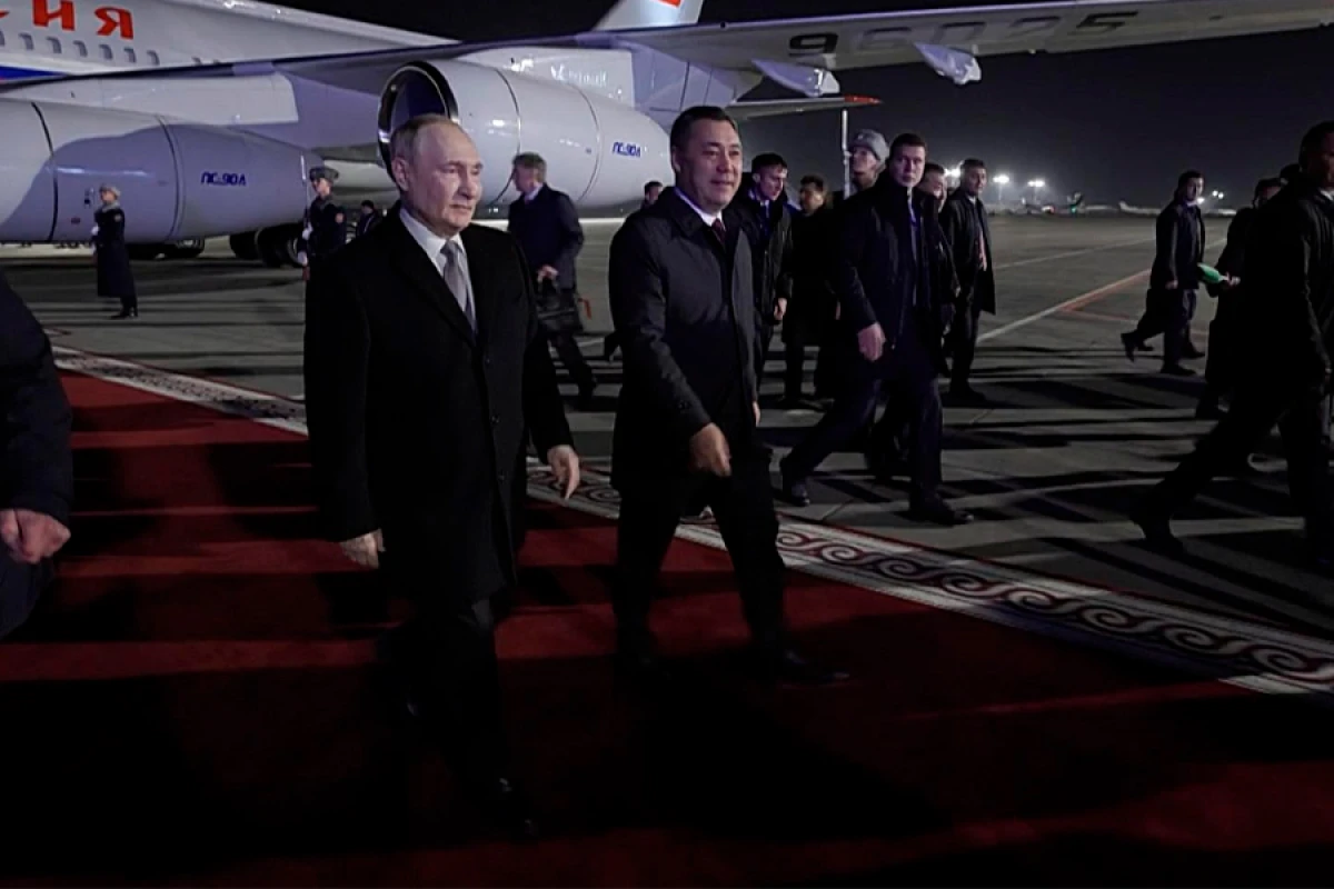 Putin [[Qırğızıstana]] gəldi