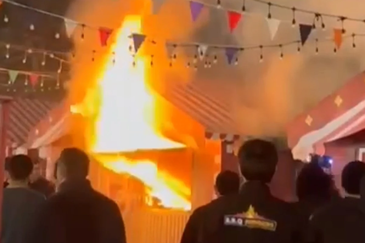 [[Fəvvarələr meydanında yanğın]] - Bir nəfər tüstüdən zəhərləndi