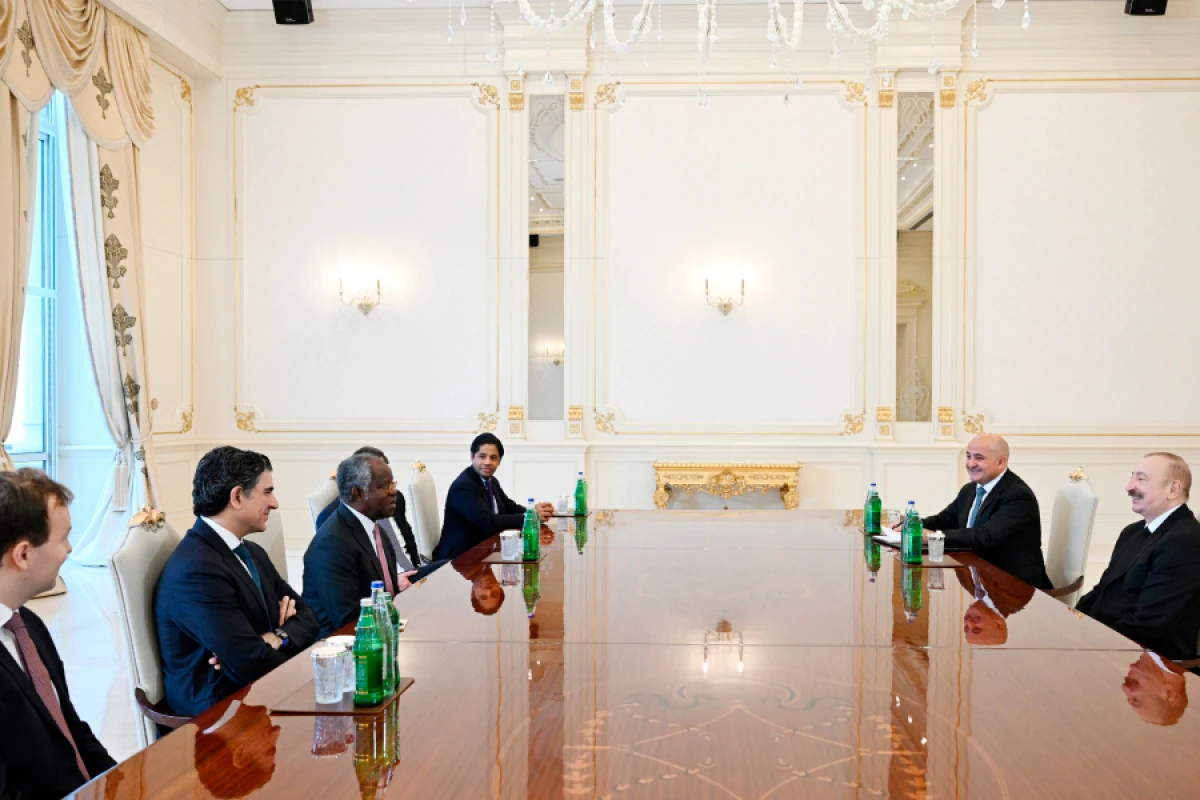 [[Prezident İlham Əliyev]] Adebayo Oqunlesini qəbul etdi