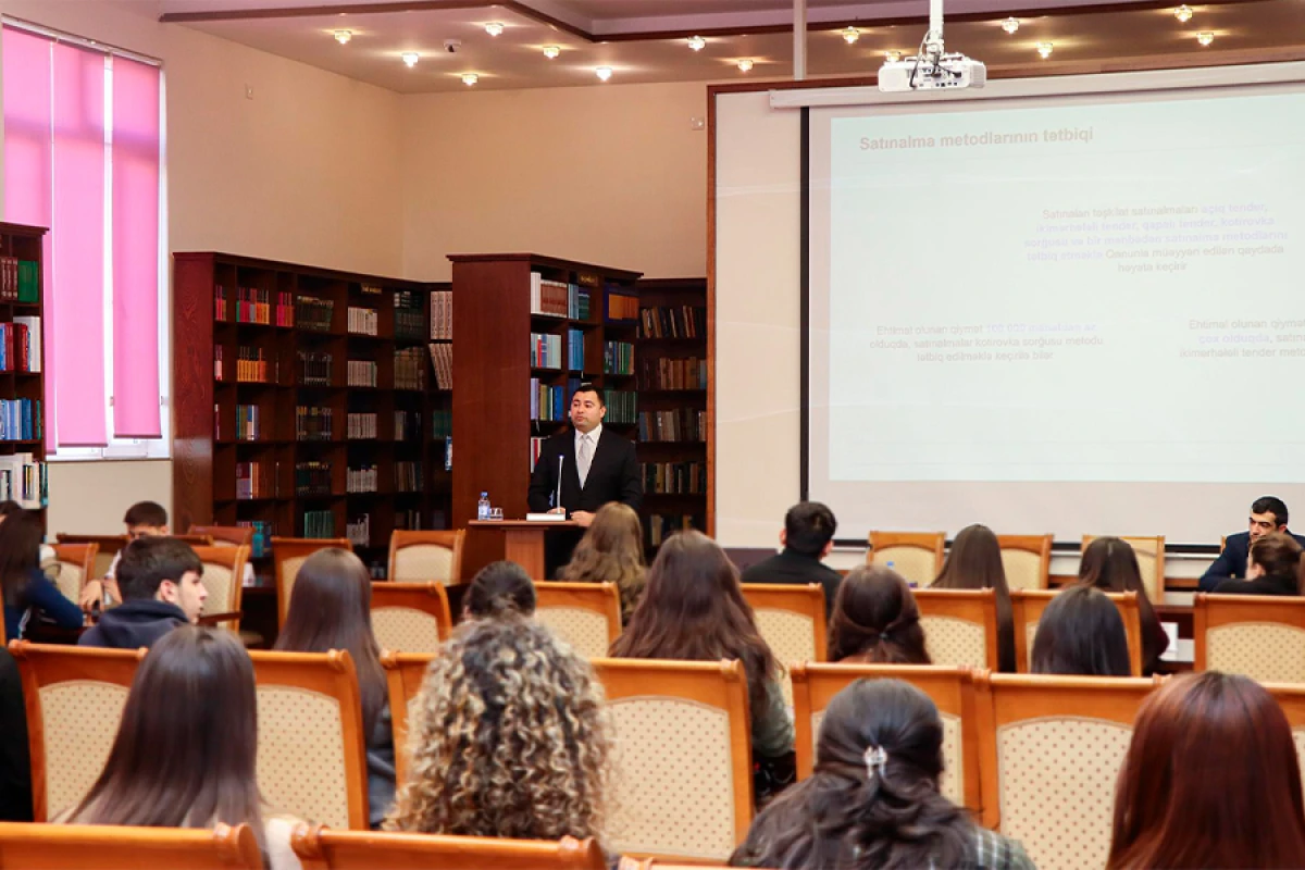 Bakı Biznes Universitetində [[dövlət satınalmaları mövzusunda]] açıq dərs keçirildi