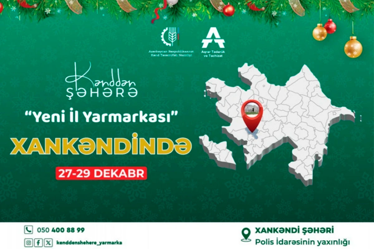 Xankəndidə [[ilk dəfə "Kənddən Şəhərə" Yeni il yarmarkası]] keçiriləcək