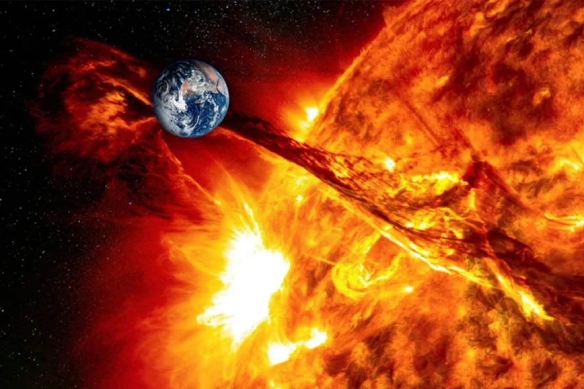 Günəşdə [[güclü partlayış]] baş verdi