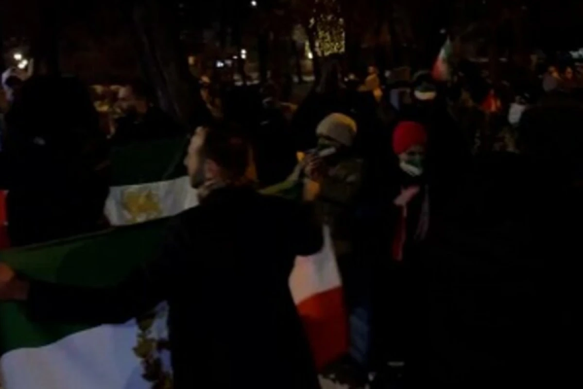 İranın Ermənistandakı səfirliyinin qarşısında [[etiraz aksiyası keçirildi]]