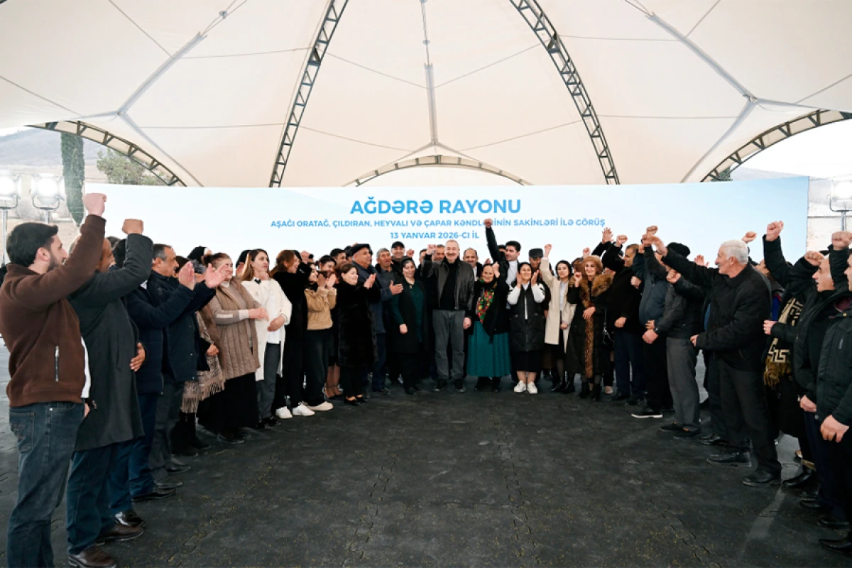 Prezident Ağdərədə sakinlər ilə görüşdü  [[- YENİLƏNDİ]]