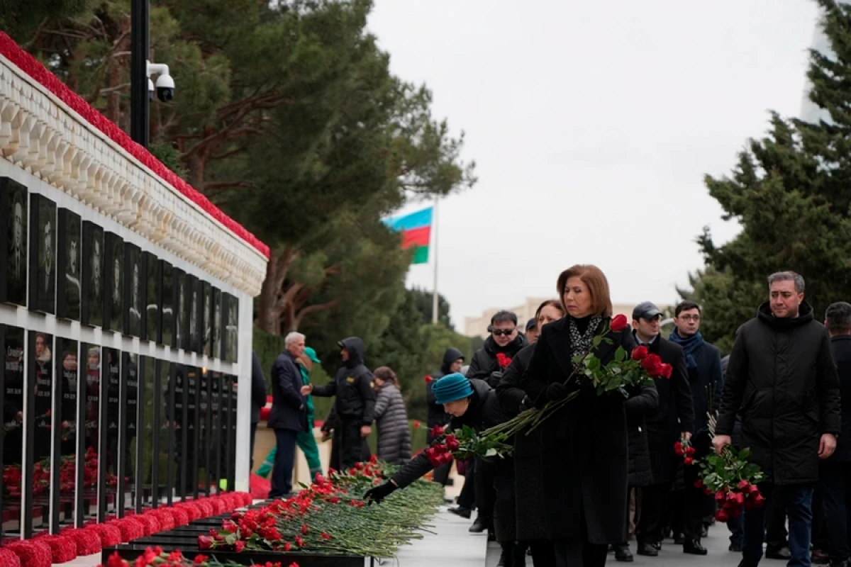 Dövlət Komitəsinin kollektivi [[Şəhidlər xiyabanını]] ziyarət etdi