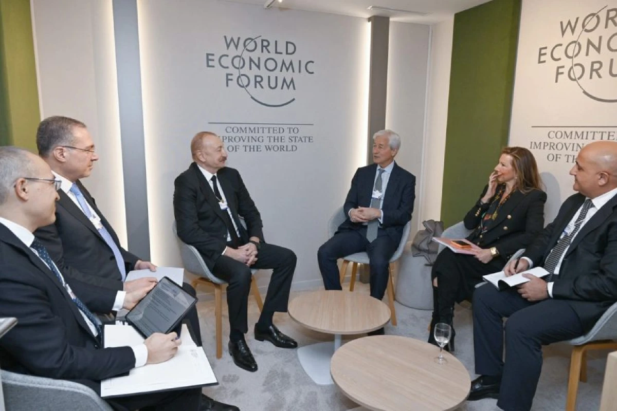 İlham Əliyev "J.P. Morgan" şirkətinin sədri və baş icraçı direktoru ilə görüşdü [[- YENİLƏNDİ]]