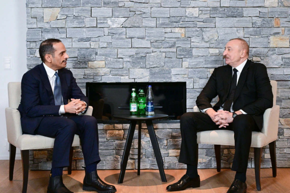 [[Prezident Qətərin Baş naziri]] və xarici işlər naziri ilə görüşdü