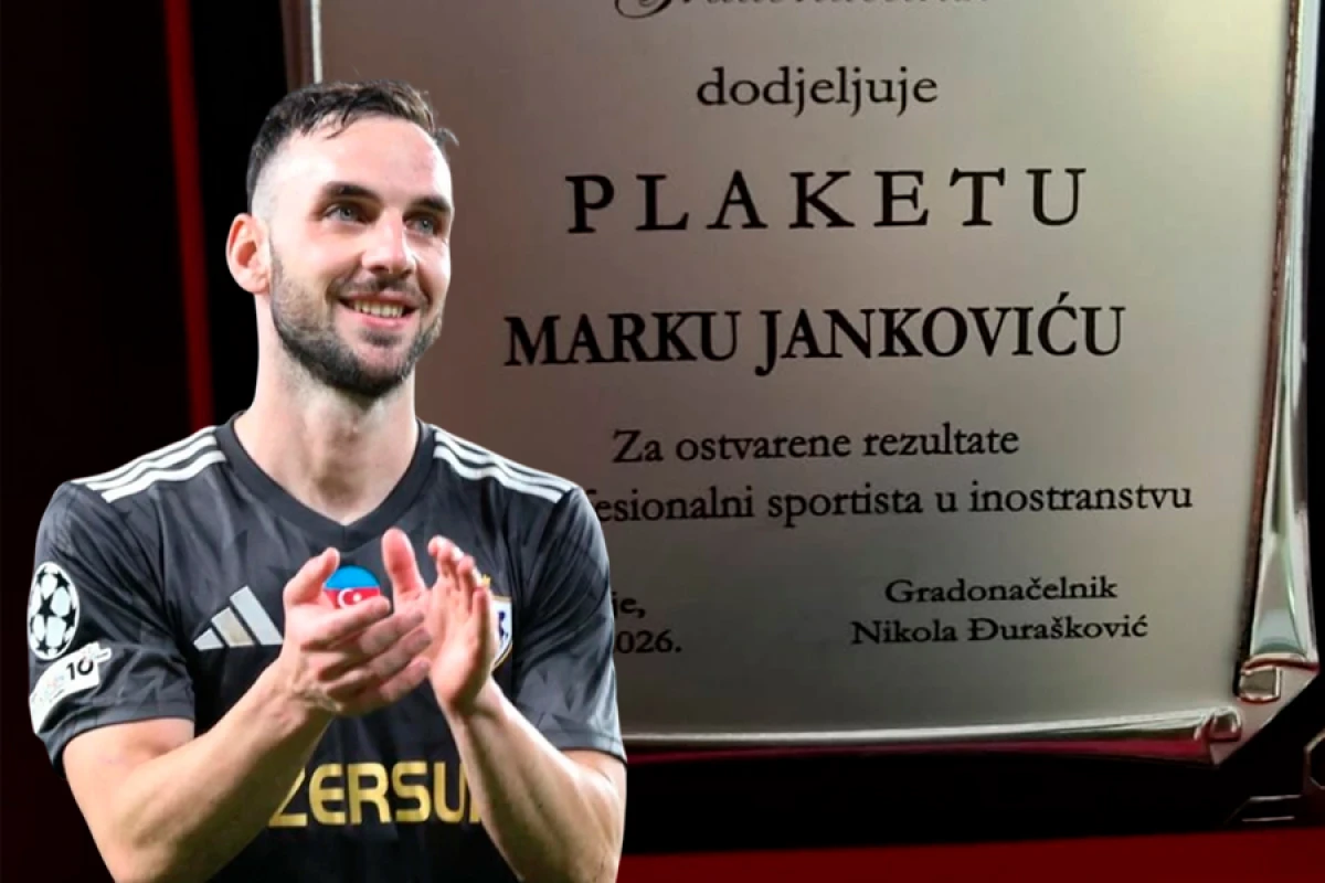 Yankoviçə böyük şərəf: [[Çetinye şəhərindən fəxri mükafat]]