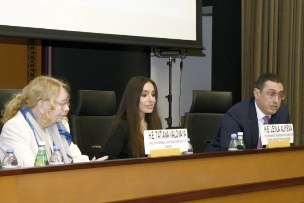 [[Leyla Əliyevanın]] iştirakı ilə Cenevrədə Xəzər dənizinin ekoloji problemləri müzakirə olunub