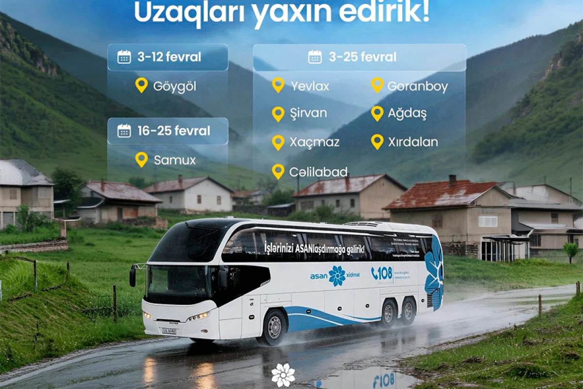 Fevralda [[Səyyar ASAN-ın xidmət göstərəcəyi]] ünvanlar!