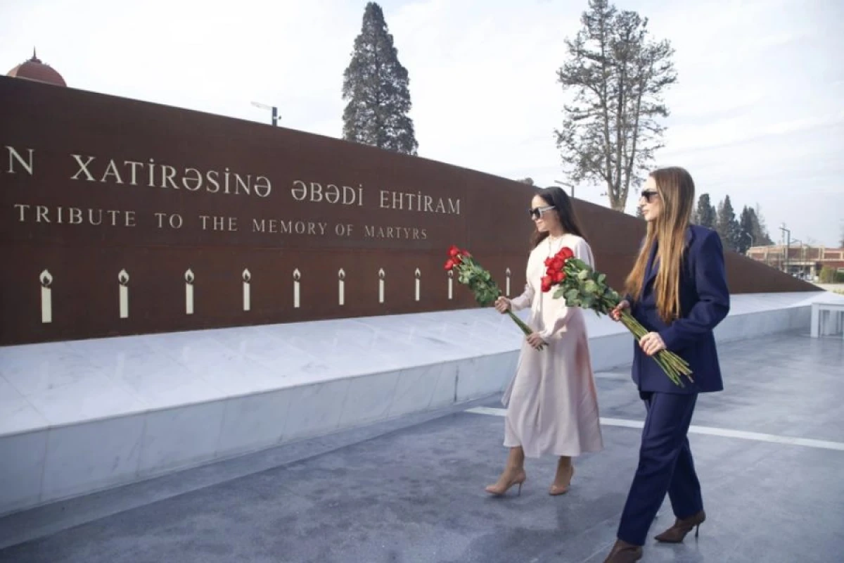 Leyla Əliyeva və Alena Əliyeva Milli Qəhrəman Natiq Qasımovun ailəsini [[ziyarət etdilər]]