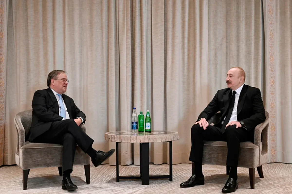 [[İlham Əliyev]] Armin Laşet ilə görüşdü