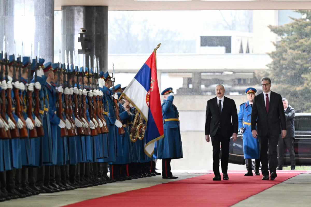 [[Prezident İlham Əliyevin]] Belqradda rəsmi qarşılanma mərasimi oldu