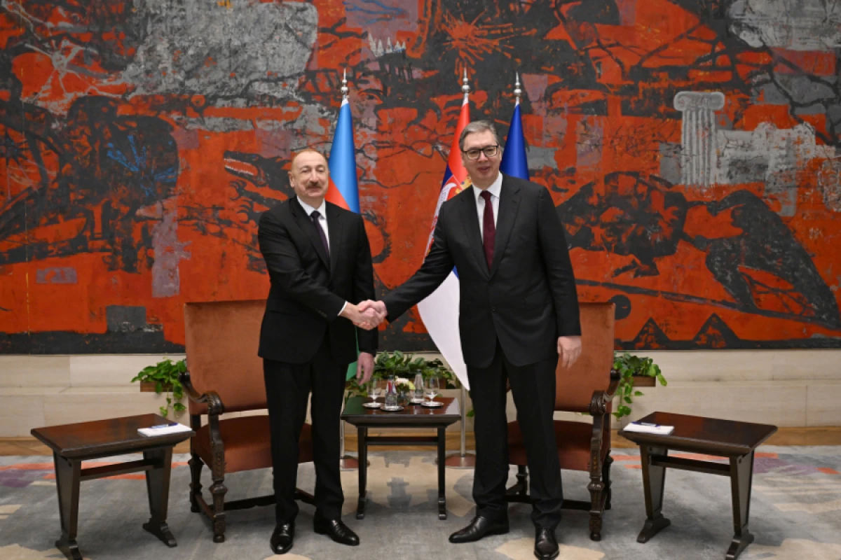 Belqradda Prezident İlham Əliyevin Serbiya Prezidenti Aleksandar Vuçiç ilə təkbətək görüşü keçirildi [[- YENİLƏNDİ]]