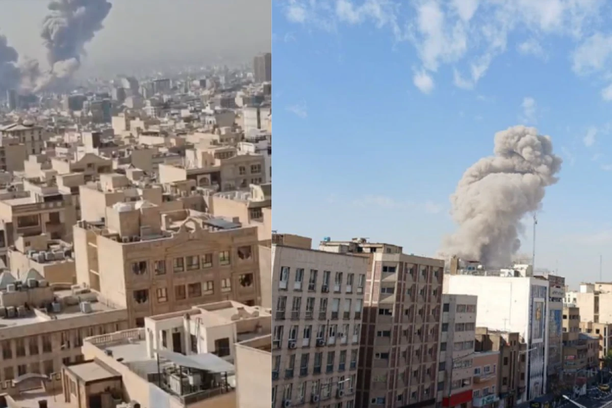 Tehranın mərkəzində [[yaşayış binaları dağıdıldı]]