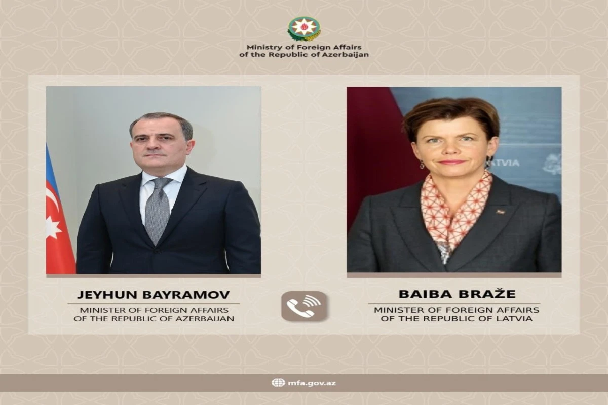 Ceyhun Bayramov [[Latviya xarici işlər naziri ilə]] telefon danışığı apardı