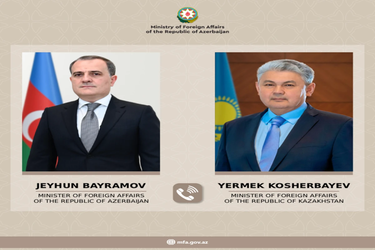 [[Ceyhun Bayramov]] Qazaxıstan xarici işlər naziri ilə telefon danışığı apardı