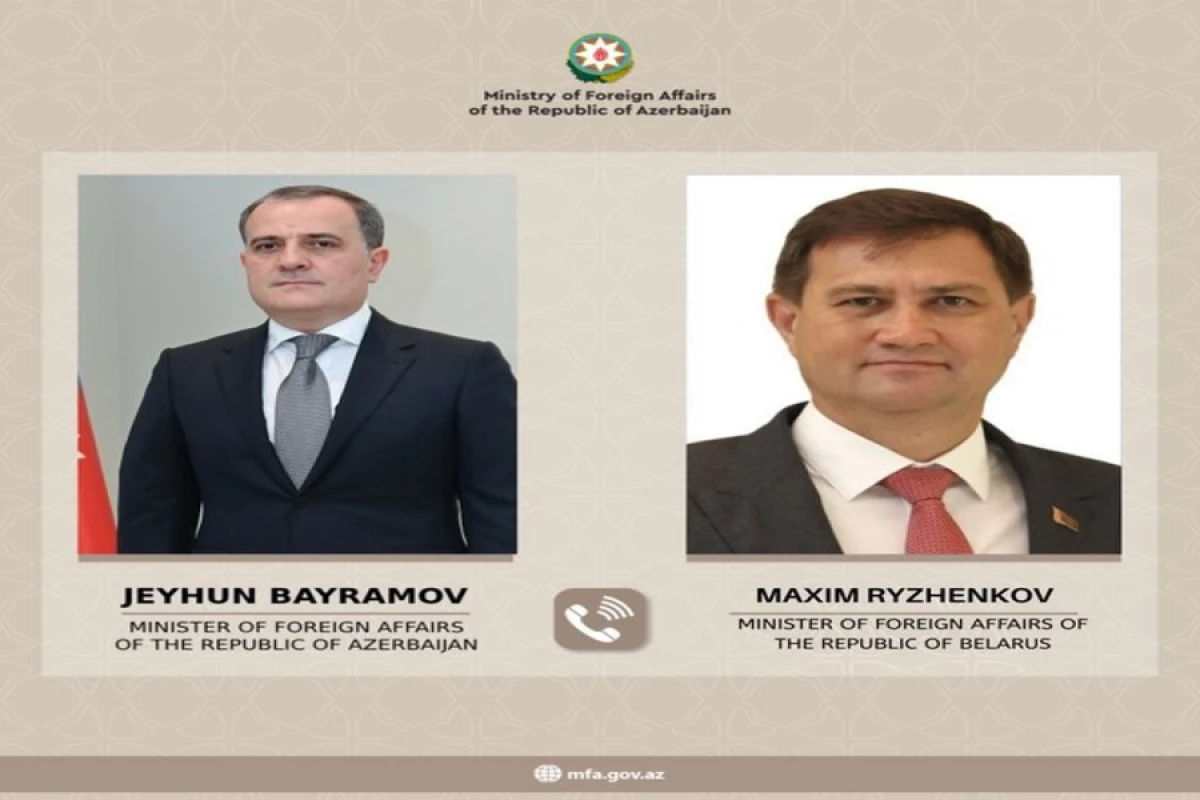 Belarusun xarici işlər naziri [[Ceyhun Bayramova]] zəng etdi