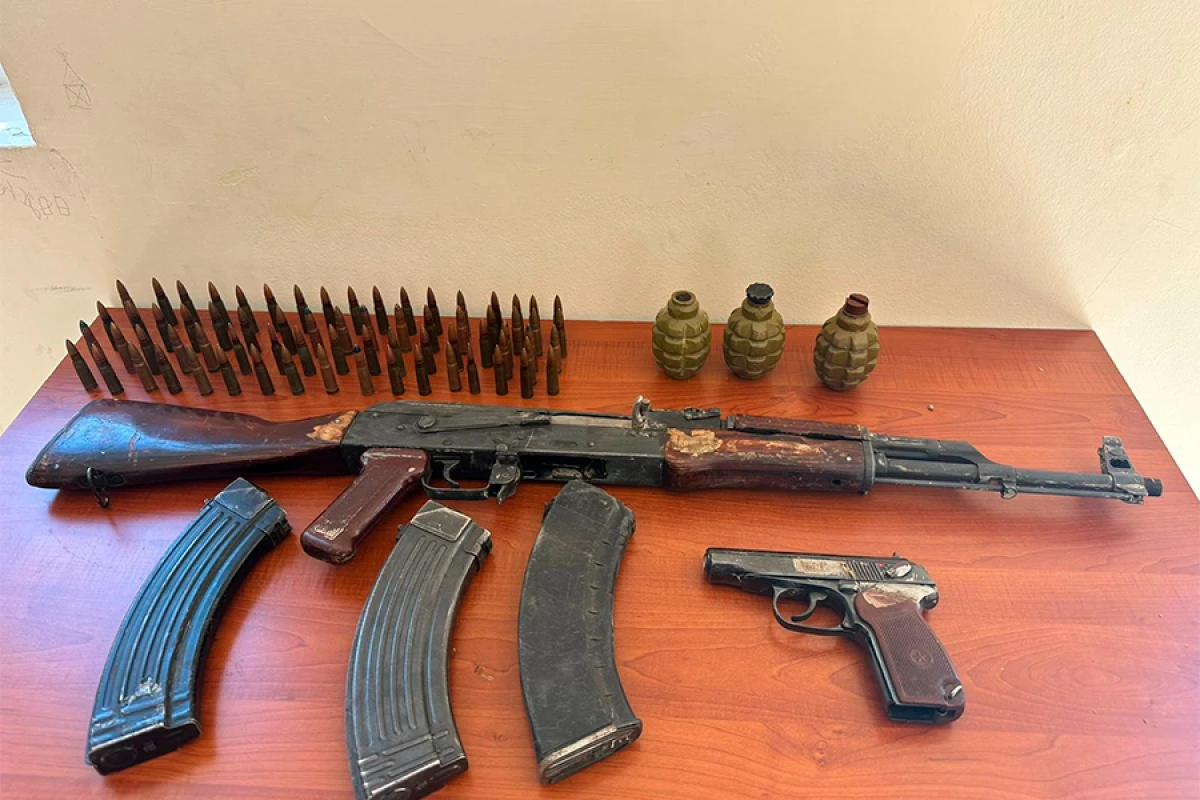 Polis [[5 qumbara və 91 ədəd]] müxtəlif çaplı patron aşkar etdi