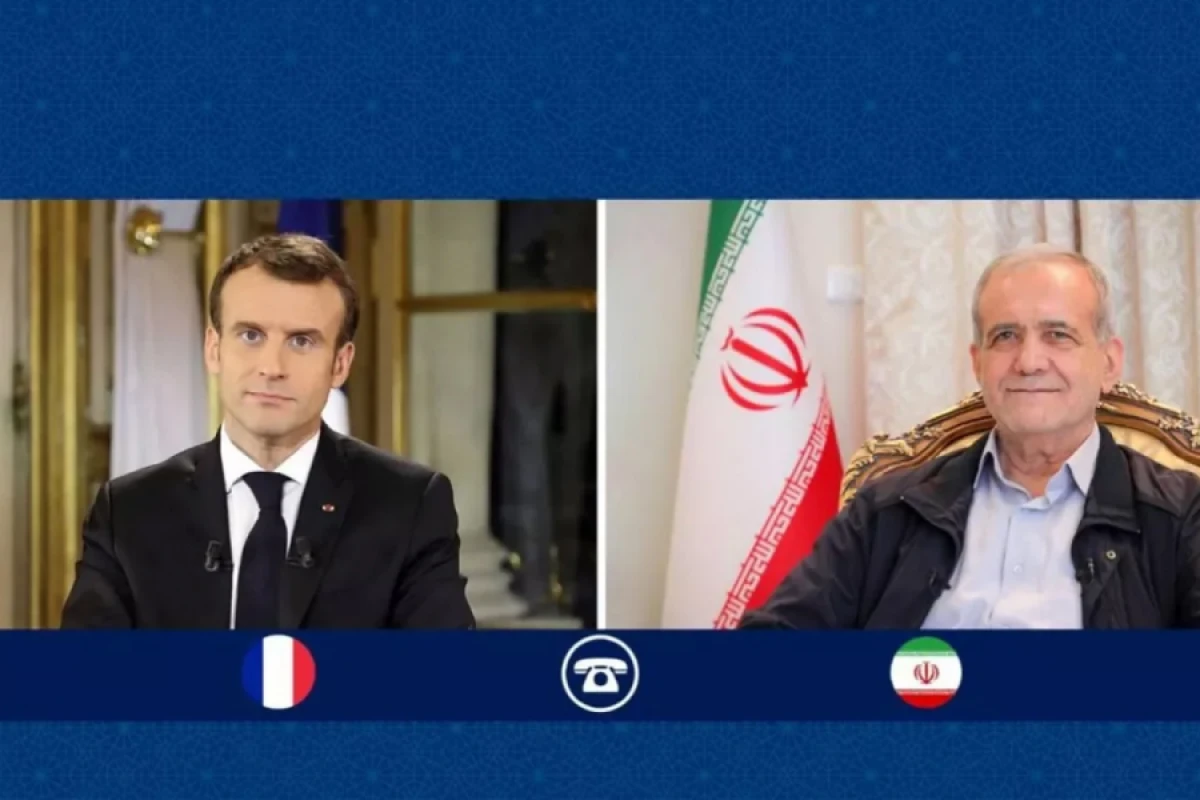 [[Pezeşkian Makronla]] telefon danışığının detallarını açıqladı