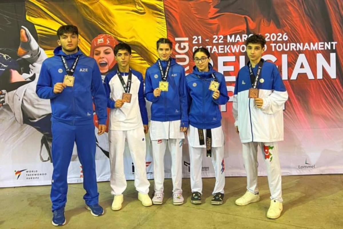 [[Azərbaycan taekvondoçuları]] Belçikada 5 medal qazandılar