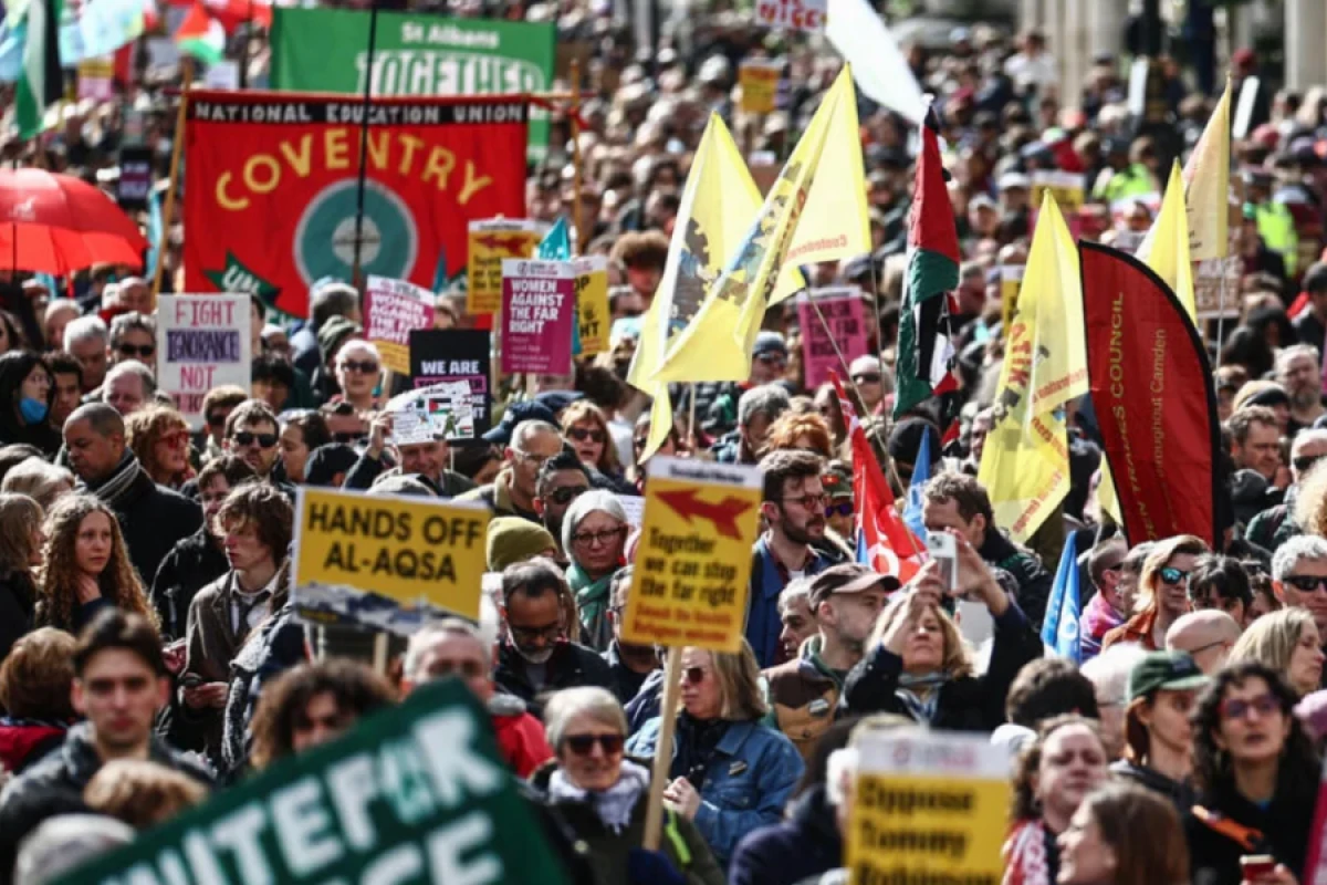 Londonda [[etiraz aksiyası]] keçirildi