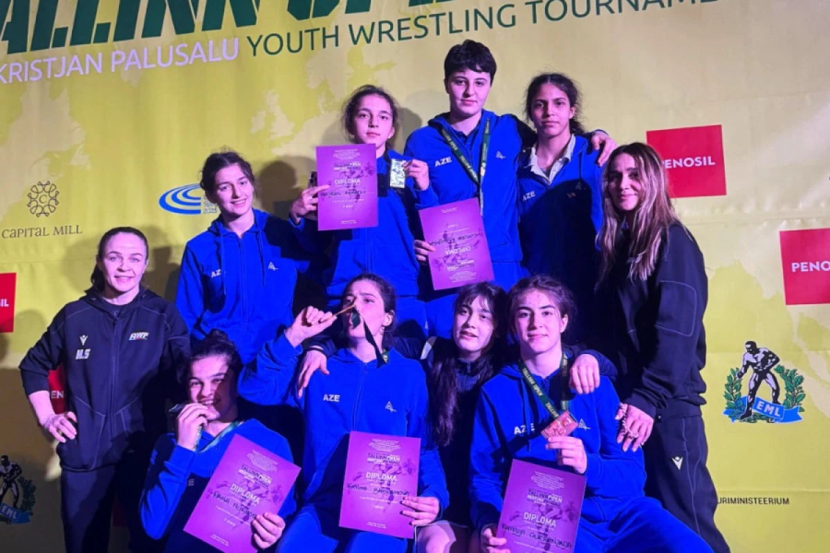 Güləşçilərilərimiz Estoniyada [[5 medal qazandı]]