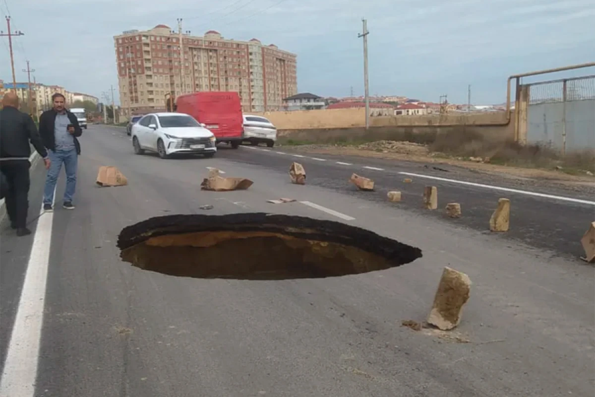 Masazırdakı [[yolun çökməsinin səbəbi]] açıqlandı