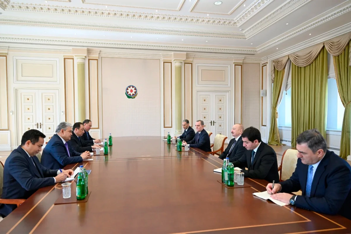 [[İlham Əliyev]] Qazaxıstanın xarici işlər və nəqliyyat nazirlərini qəbul etdi