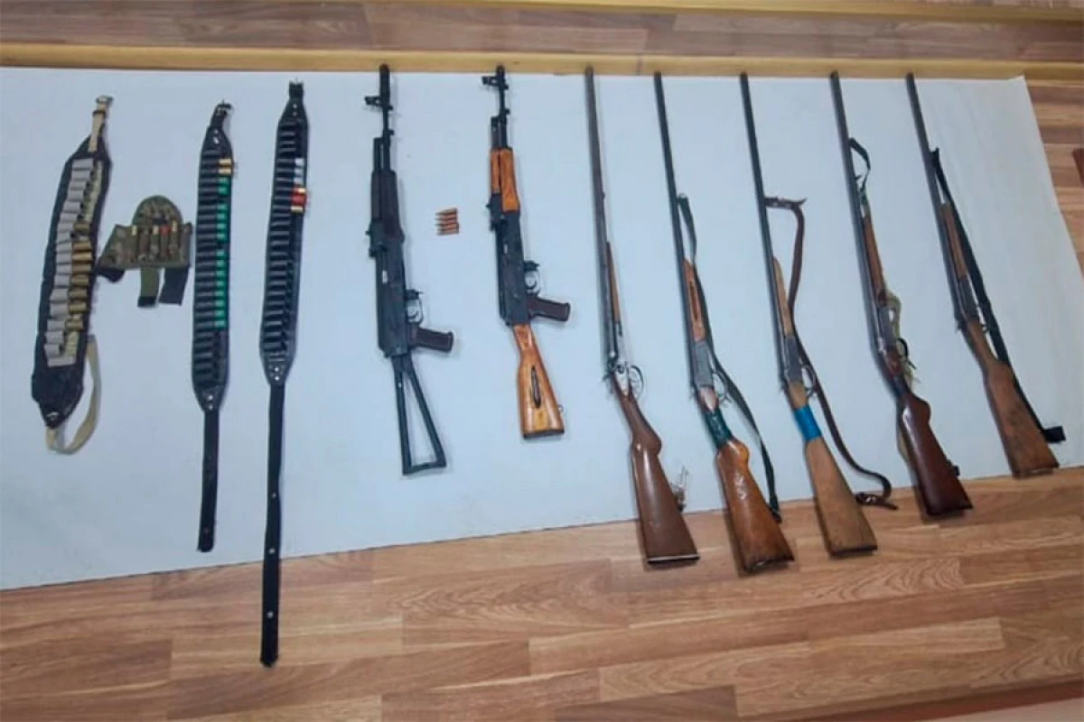 Qanunsuz saxlanılan [[silah-sursat]] aşkarlandı