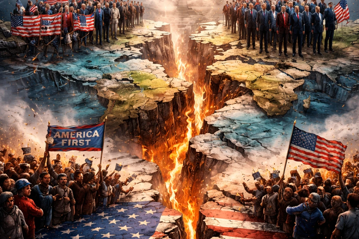 İran müharibəsi Amerikanı iki yerə böldü [[- İNFOQRAFİKA]]