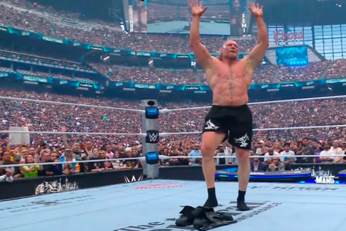 [[“WrestleMania” duyğusal anlar:]] Lesnar karyerasını başa vurdu