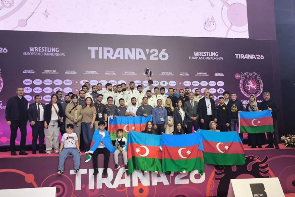 Azərbaycanın güləş millisi komanda hesabında [[Avropa çempionu oldu]]