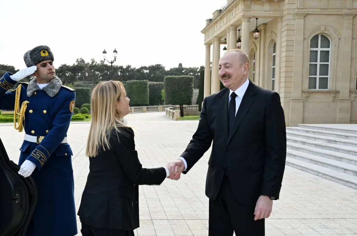 İlham Əliyev və Meloni görüşündən [[- EKSKLUZİV KADRLAR]]